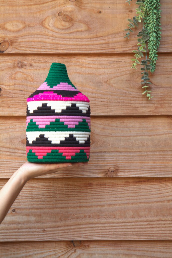 Marokkaanse, handgemaakte berber basket