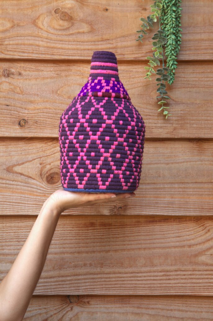 Marokkaanse, handgemaakte berber basket