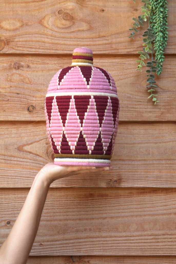 Marokkaanse, handgemaakte berber basket