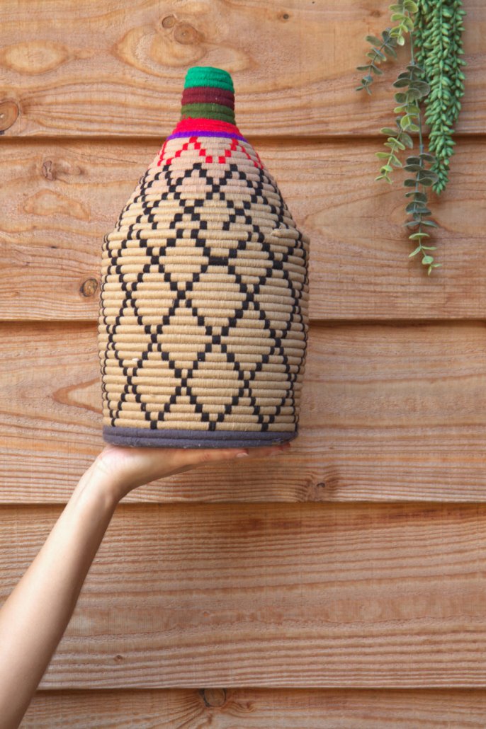 Marokkaanse, handgemaakte berber basket
