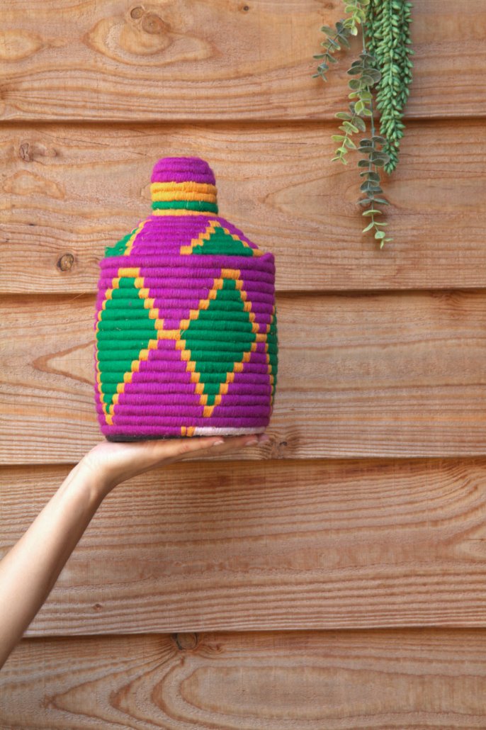 Marokkaanse, handgemaakte berber basket