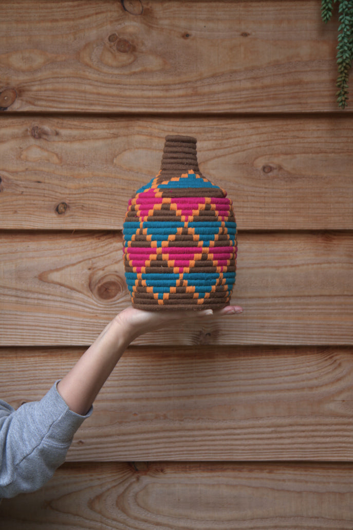 Marokkaanse, handgemaakte berber basket