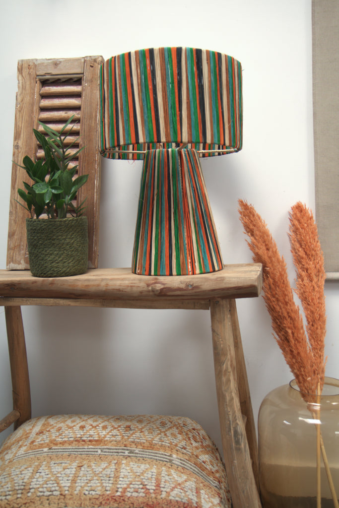 Marokkaanse Tafellamp Raffia