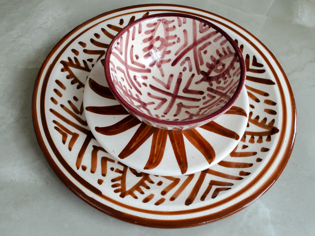 Authentiek Marokkaans keramiek – handgemaakt servies met traditionele patronen