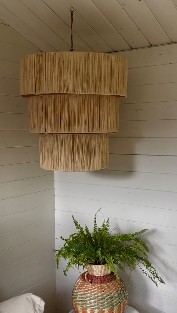 Raffia lamp King