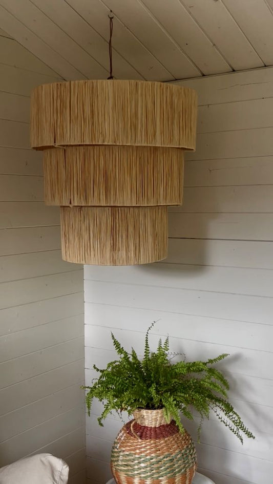 Raffia lamp King